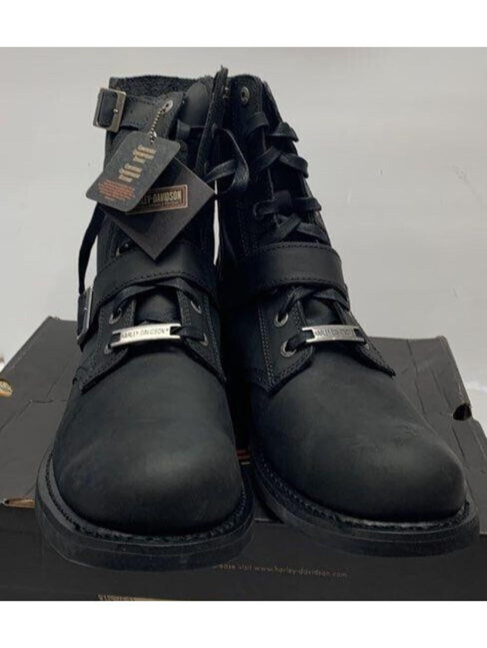 Harley-Davidson Mens Ranger Leather Motorcycle Boots Biker Riding New w/Box 12 - Picture 5 of 8